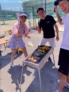 「テニス＆BBQ」＋「夏を乗り切ろう会」開催しました！