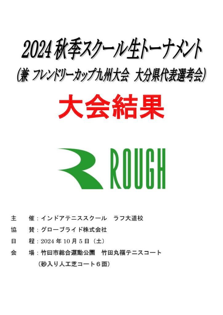 （大会結果）秋季スクール生トーナメント延期分2024.10.5のサムネイル